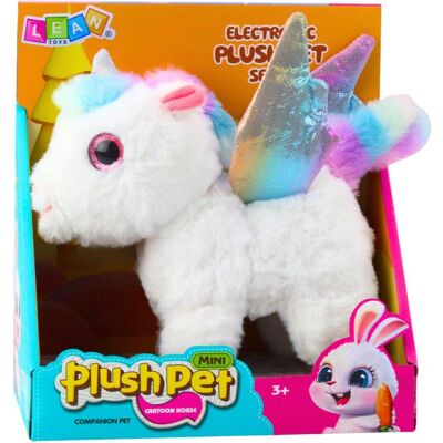 Lean Toys Interaktives Einhorn-Plüschtier mit Bewegungen und Geräuschen, weiss, 21 cm (21 cm) Lean Toys Interaktives Einhorn-Plüschtier mit Bewegungen und Geräuschen, weiss, 21 cm (21 cm)
