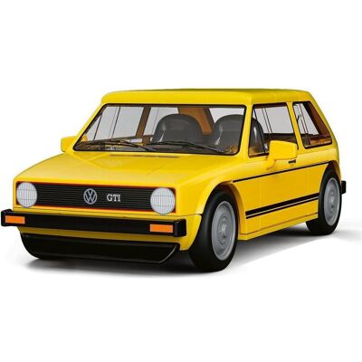 Cobi Golf GTI (1976–1983) Gelb – 74 Teile, Oldtimer-Bauset Cobi Golf GTI (1976–1983) Gelb – 74 Teile, Oldtimer-Bauset