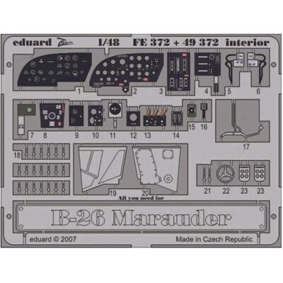 Eduard B-26 Marauder interior Revell/Monogram Eduard B-26 Marauder interior Revell/Monogram