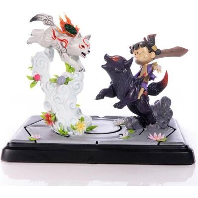 First 4 Figures Okamiden statuette Chibiterasu vs. Dark Chibiterasu & Possessed Kuni 33 cm First 4 Figures Okamiden statuette Chibiterasu vs. Dark Chibiterasu & Possessed Kuni 33 cm