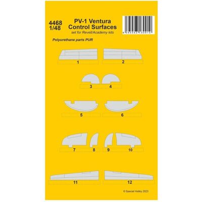 CMK PV-1 Ventura Control Surfaces CMK PV-1 Ventura Control Surfaces