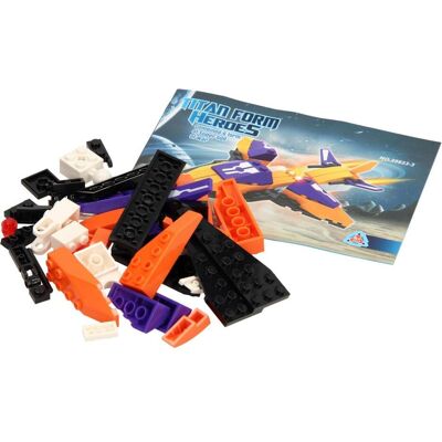 Lobbes Titan Heroes Bauset – Space Orange – 49-teilig. Lobbes Titan Heroes Bauset – Space Orange – 49-teilig.