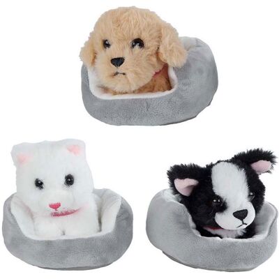 Take Me Home Plüschtier – Hund oder Katze im Korb, 12 cm (12 cm) Take Me Home Plüschtier – Hund oder Katze im Korb, 12 cm (12 cm)