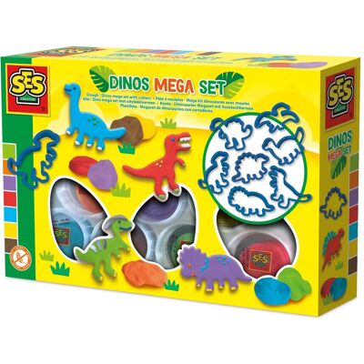Ses Knete - Mega-Dinosaurier-Set mit Ausstechformen Ses Knete - Mega-Dinosaurier-Set mit Ausstechformen
