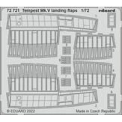 Eduard Tempest Mk.V landing flaps 1/72 Eduard Tempest Mk.V landing flaps 1/72