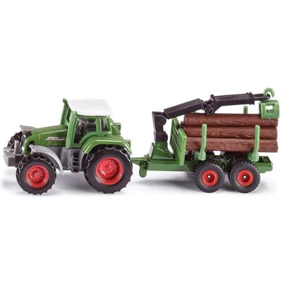 Siku Traktor mit forstwirtschaftliche Anhänger 1645 1/72 Siku Traktor mit forstwirtschaftliche Anhänger 1645 1/72