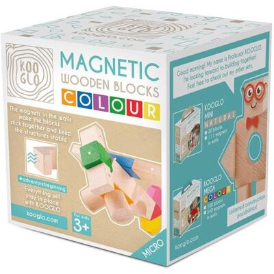 Kooglo MICRO FLUGZEUG Set 14 magnetische Holzteile Kooglo MICRO FLUGZEUG Set 14 magnetische Holzteile