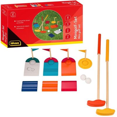 Idena Minigolf Set Holz 11 Teile Idena Minigolf Set Holz 11 Teile