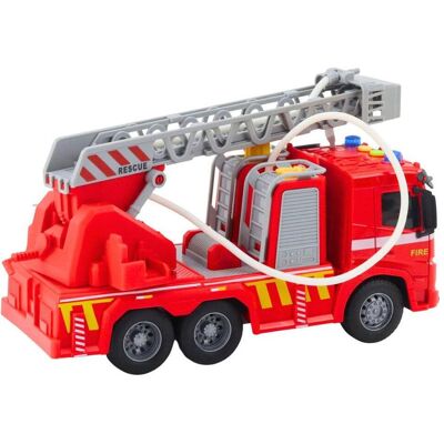 Lean Toys Feuerwehrauto Feuerwehrleiter Lichter Geräusche Wassersprühstrahl 1:16 Lean Toys Feuerwehrauto Feuerwehrleiter Lichter Geräusche Wassersprühstrahl 1:16