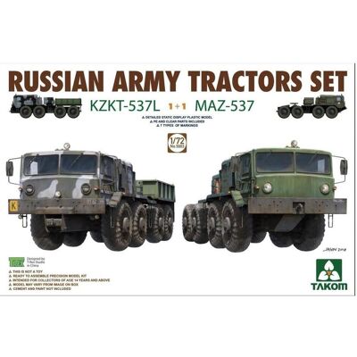 Takom Russian Army Tractors KZKT-537L & MAZ537 1+1 Takom Russian Army Tractors KZKT-537L & MAZ537 1+1