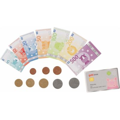 Goki, Kaufladen Zubehör, Spielgeld Tierische Taler mit Kreditkarte Goki, Kaufladen Zubehör, Spielgeld Tierische Taler mit Kreditkarte