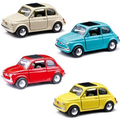 Newray Fiat 500F - Gussmodell - Maßstab 1:32 - Gelb - Sammlerauto Newray Fiat 500F - Gussmodell - Maßstab 1:32 - Gelb - Sammlerauto