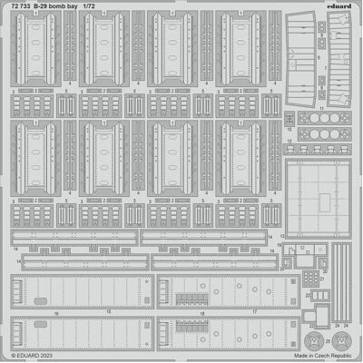 Eduard B-29 bomb bay 1/72 HOBBY 2000 / ACADEMY Eduard B-29 bomb bay 1/72 HOBBY 2000 / ACADEMY