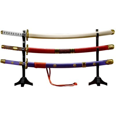 Bandai One Piece Roronoa Zoro 3 Sword Style Proplica Set 95cm Bandai One Piece Roronoa Zoro 3 Sword Style Proplica Set 95cm