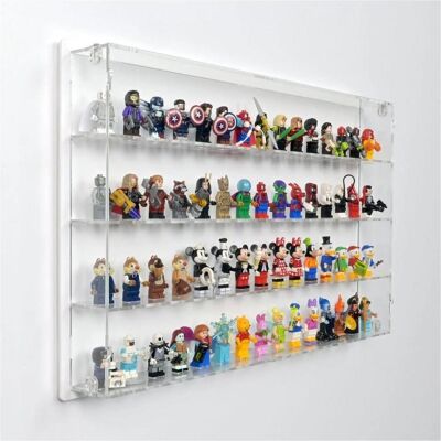 iDisplayit Acryl-Wand-Display für 60 LEGO-Minifiguren (Mit weissem Hintergrund) iDisplayit Acryl-Wand-Display für 60 LEGO-Minifiguren (Mit weissem Hintergrund)
