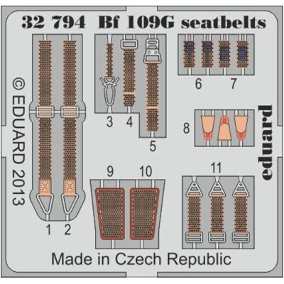 Eduard BF 109G seatbelts for Revell Eduard BF 109G seatbelts for Revell