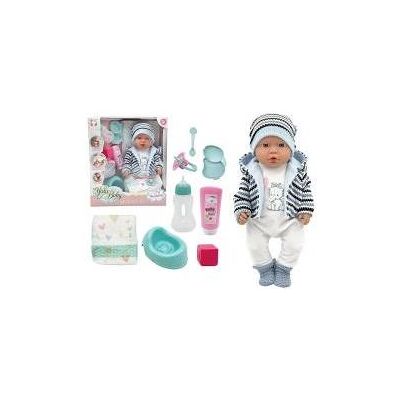 Adar Babypuppe trinkt und pinkelt mit Zubehör, 45 cm Adar Babypuppe trinkt und pinkelt mit Zubehör, 45 cm