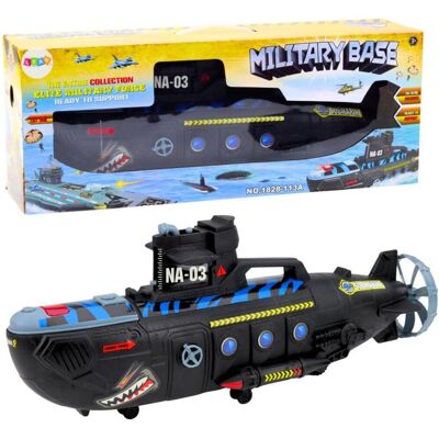 Lean Toys Leantoys Militär-U-Boot-Schwarzlichtgeräusche Lean Toys Leantoys Militär-U-Boot-Schwarzlichtgeräusche