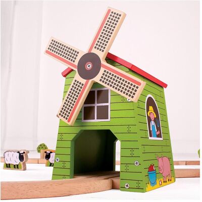 Bigjigs Hölzerne Windmühle Bigjigs Hölzerne Windmühle