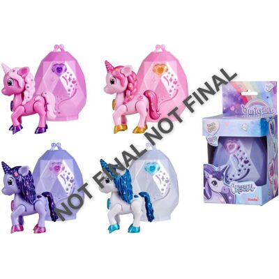 Simba Einhorn im Kristall, 4-sort. Simba Einhorn im Kristall, 4-sort.