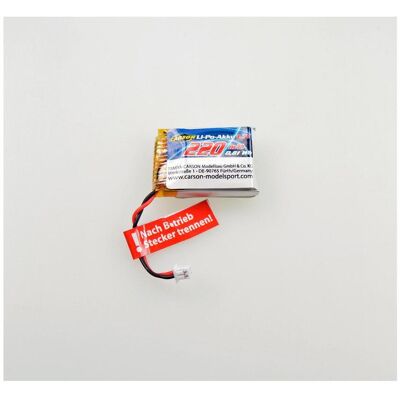 Carson 3,7V / 220mAh Lipo Akku 500507175 (220 mAh, 3.70 V) Carson 3,7V / 220mAh Lipo Akku 500507175 (220 mAh, 3.70 V)