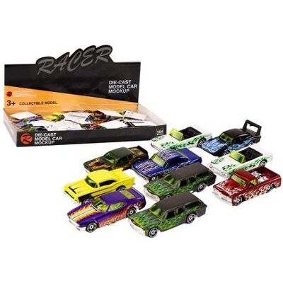 Lean Toys Rennwagen mit Metallfedern 1:64 MIX Lean Toys Rennwagen mit Metallfedern 1:64 MIX