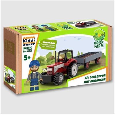 Kiddicraft Grosser Schlepper mit Anhänger Kiddicraft Grosser Schlepper mit Anhänger