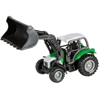 Idena Traktor Frontlader mit Rückziehmotor ca.14cm Idena Traktor Frontlader mit Rückziehmotor ca.14cm