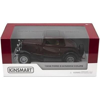 Kinsmart KINS Die-cast Modell 1932 Ford 3-Window Coupe, 1:34, ast 4 Kinsmart KINS Die-cast Modell 1932 Ford 3-Window Coupe, 1:34, ast 4