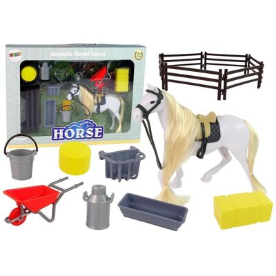Lean Toys Putzpferd + Zubehör + Stift Lean Toys Putzpferd + Zubehör + Stift