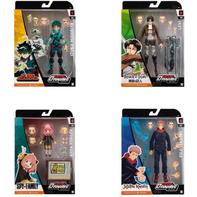 Jazwares Total Anime Personaggi w/Accessori SCATOLA VETRINA Jazwares Total Anime Personaggi w/Accessori SCATOLA VETRINA