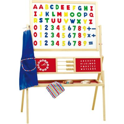 Roba Standtafel natur, Uhr/ABC,Zählwerk, Kreidekasten, beids. magnet. Roba Standtafel natur, Uhr/ABC,Zählwerk, Kreidekasten, beids. magnet.