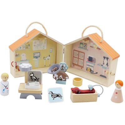 Lobbes Tierarzt-Spielset aus Holz, 13-tlg. Lobbes Tierarzt-Spielset aus Holz, 13-tlg.