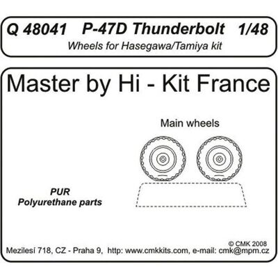 CMK P-47D Thunderbolt wheels für Tamiya und Hasegawa Bausatz CMK P-47D Thunderbolt wheels für Tamiya und Hasegawa Bausatz