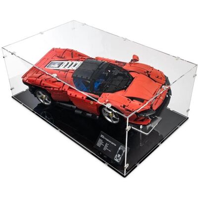 iDisplayit Acryl-Display XL & Ständer für LEGO 42143 Ferrari Daytona SP3 (Mit schwarzem Boden) iDisplayit Acryl-Display XL & Ständer für LEGO 42143 Ferrari Daytona SP3 (Mit schwarzem Boden)