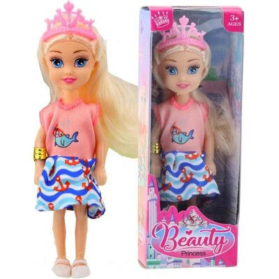 Lean Toys Lean Mini Prinzessin Puppe Mit Krone Buntes Kleid 14Cm Mix Lean Toys Lean Mini Prinzessin Puppe Mit Krone Buntes Kleid 14Cm Mix