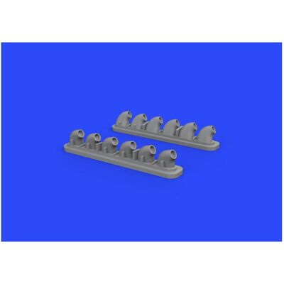 Eduard P-40E exhaust stacks for Hasegawa Eduard P-40E exhaust stacks for Hasegawa