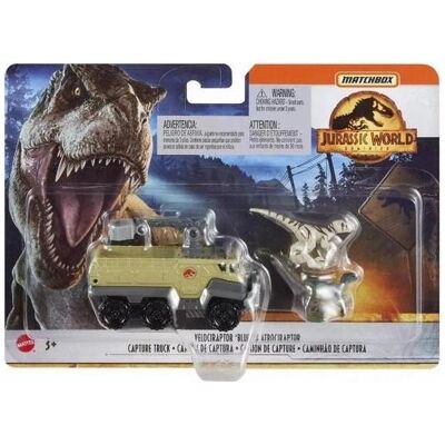 Mattel Matchbox Jurassic World Transporter mit Velocirapto Mattel Matchbox Jurassic World Transporter mit Velocirapto