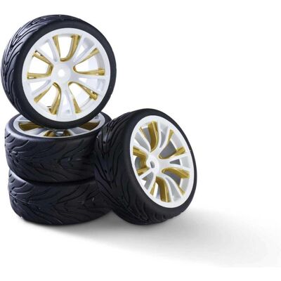Carson 1:10 Räderset M-Design (4) weiss/gold Carson 1:10 Räderset M-Design (4) weiss/gold