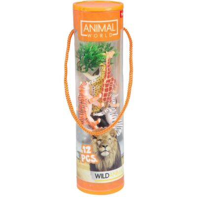 Toi-Toys Tierwelt Wildtiere in der Röhre - 12 Stück. Toi-Toys Tierwelt Wildtiere in der Röhre - 12 Stück.