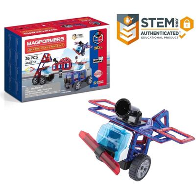 Magformers Polizei Rettungsset - Konstruktionsspielzeug ab 3 Jahre Magformers Polizei Rettungsset - Konstruktionsspielzeug ab 3 Jahre