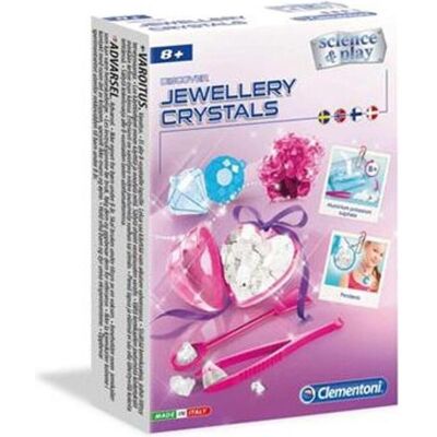 Clementoni Jewellery Crystals, Mineralogy, 8 yr(s), Blue, Pink, White Clementoni Jewellery Crystals, Mineralogy, 8 yr(s), Blue, Pink, White