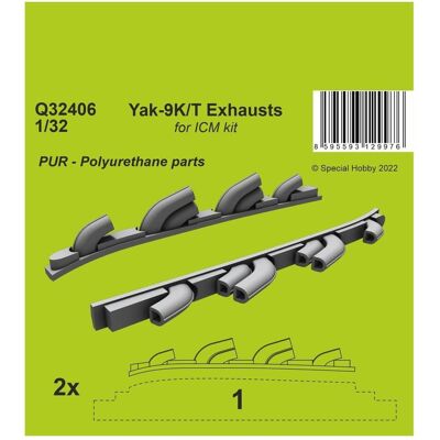 CMK Yak-9T Exhausts CMK Yak-9T Exhausts