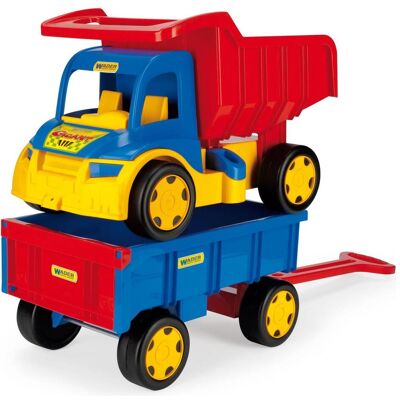 Wader Kipper mit Anhänger 107 cm Gigant Truck Wader Kipper mit Anhänger 107 cm Gigant Truck