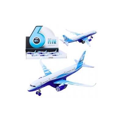 Lean Toys Passagierflugzeug mit Rückziehmotor, Metall, Lichter, Geräusche, 23 cm Lean Toys Passagierflugzeug mit Rückziehmotor, Metall, Lichter, Geräusche, 23 cm