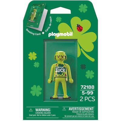Playmobil Grusskarte: Viel Glück Playmobil Grusskarte: Viel Glück