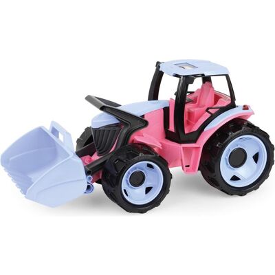 Lena GIGA TRUCKS Traktor mit Frontlader, rosa, Schaukarton Lena GIGA TRUCKS Traktor mit Frontlader, rosa, Schaukarton