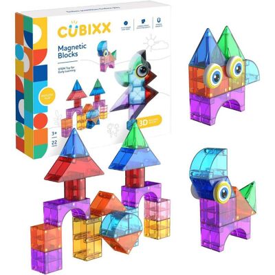 Clics Cubixx Magnetisches Bauspielzeug – 22-tlg. Clics Cubixx Magnetisches Bauspielzeug – 22-tlg.