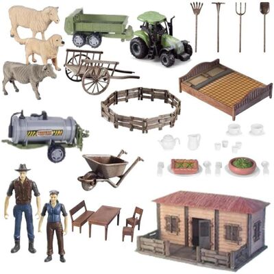 Grosser DIY Bauernhof Bausatz mit Bauernhaus Grosser DIY Bauernhof Bausatz mit Bauernhaus