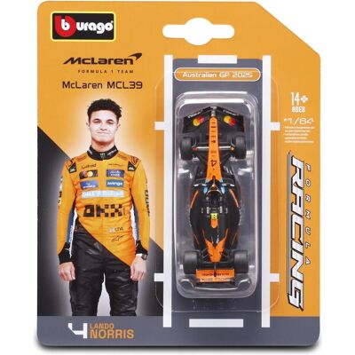 Bburago McLaren F1 MCL39 1/64 Norris 2025 Bburago McLaren F1 MCL39 1/64 Norris 2025